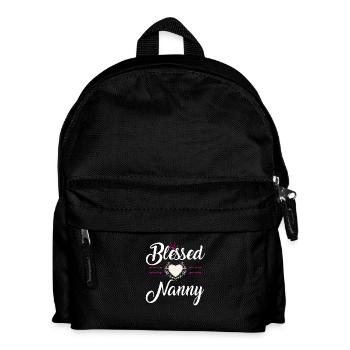 BLESSED NANNY - Kids' Backpack - black - Front