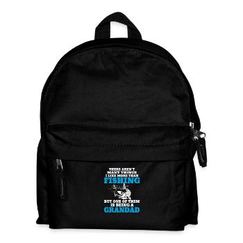 Fishing Grandad - Kids' Backpack - black - Front