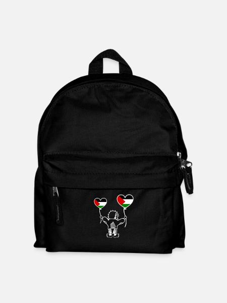 Handala free palestine - Kids' Backpack - black