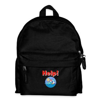 Protection de l’environnement en plastique - Sac à dos Enfant - noir - Devant