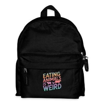 Vegetarian Vegan Veggie Vegetarian - Kids' Backpack - black - Front