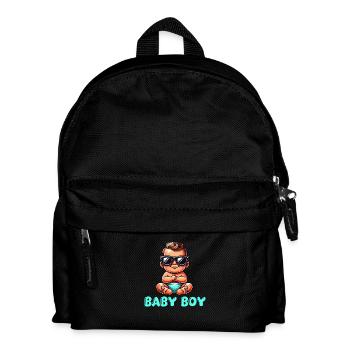baby boy - Kids' Backpack - black - Front