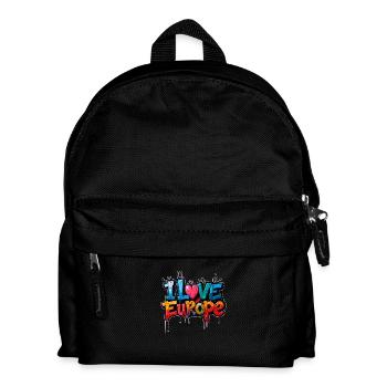 J’aime l’Europe - Sac à dos Enfant - noir - Devant