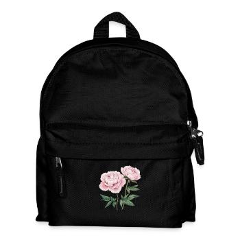2 peonies - Kids' Backpack - black - Front