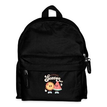 Summer Vibes Lake Nature Flora Art Flowers Sea - Kids' Backpack - black - Front