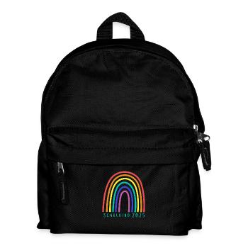 Schulkind 2025 gruen - Kinder Rucksack - Schwarz - Vorne