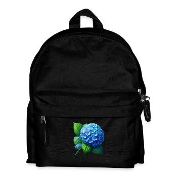 Hortensia bleu - Sac à dos Enfant - noir - Devant