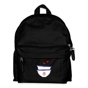 Lettre B bols breton - Sac à dos Enfant - noir - Devant
