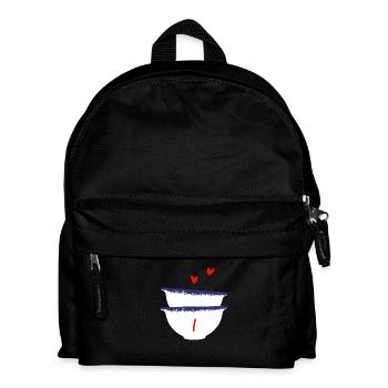 Lettre I bols breton - Sac à dos Enfant - noir - Devant