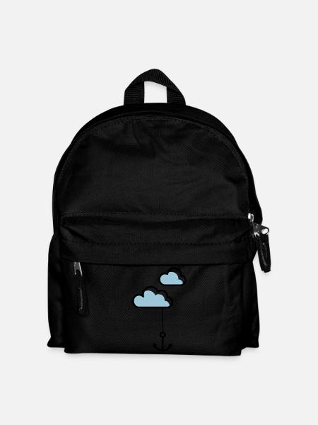 Anker Shirt, Anchor in the cloud - Kids' Backpack - black