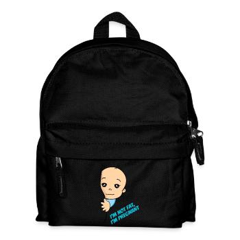 I'm Not Fat I'm Pregnant Baby Pregnancy - Kids' Backpack - black - Front