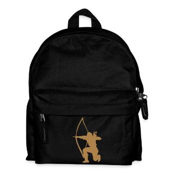 Longbow Archer kneeling stance - Kinder Rucksack - Schwarz - Vorne