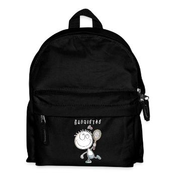Cool badminton player male - Kids' Backpack - black - Front