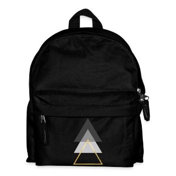 Dreiecke - Kinder Rucksack - Schwarz - Vorne