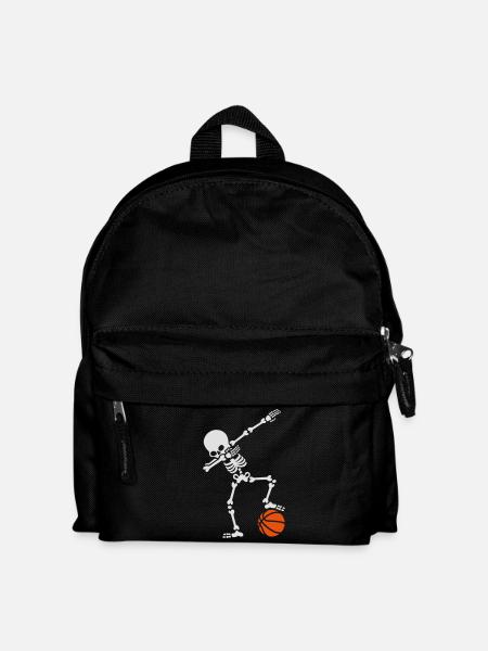 Dab dabbing skeleton football basketball - Sac à dos Enfant - noir