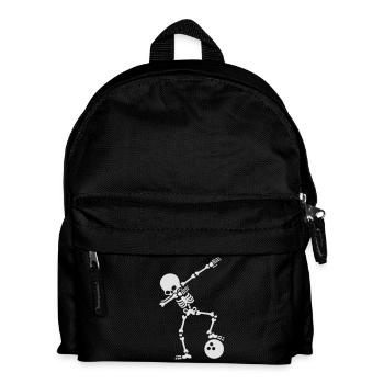 Dab skeleton dabbing bowling ball - Sac à dos Enfant - noir - Devant