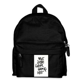 COURAGE, LOVE, TRUTHFULNESS - Kids' Backpack - black - Front
