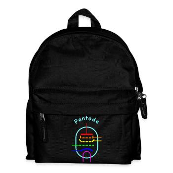 Rainbow Pentode - Vacuum Tube Symbol - Kids' Backpack - black - Front