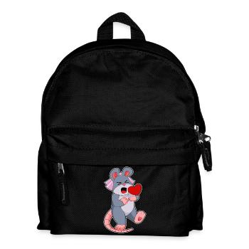Mouse Bride Veil Wedding - Kids' Backpack - black - Front