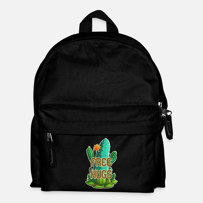 Free Hugs - Cactus - Kids' Backpack - black