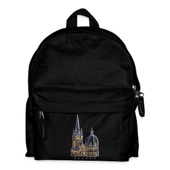 Aachen Cathedral, hand-drawn - Kids' Backpack - black - Front