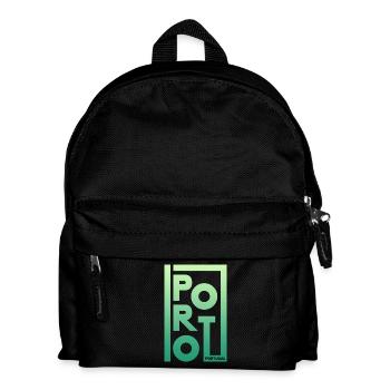 Porto Portugal Gradient Frame - Kids' Backpack - black - Front