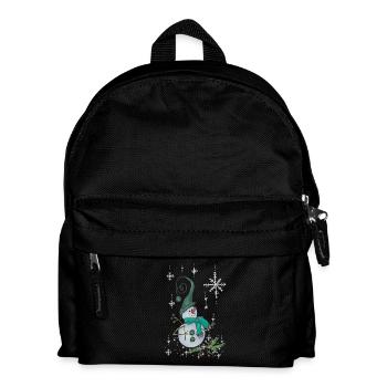 Fantasyschneemann - Kinder Rucksack - Schwarz - Vorne