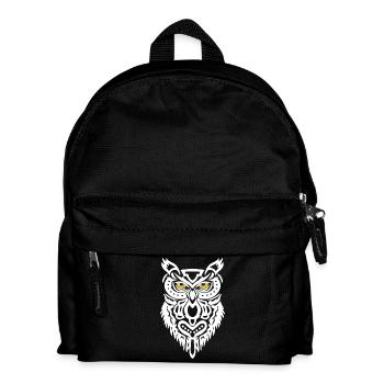 The White Owl's Gaze - Kids' Backpack - black - Front