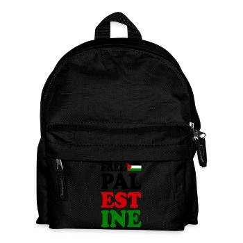 Free palestine - Sac à dos Enfant - noir - Devant
