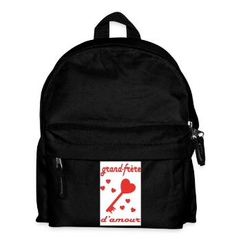 Großer Bruder in der Liebe - Kinder Rucksack - Schwarz - Vorne
