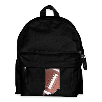 Real Football in the Indiana State Map - Kids' Backpack - black - Front
