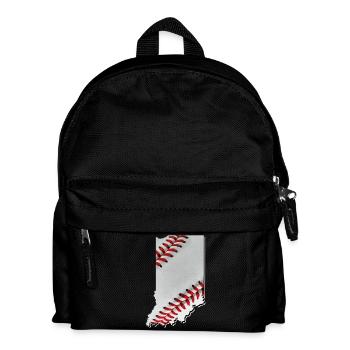 Indiana (United States) | real baseball | Map - Kids' Backpack - black - Front