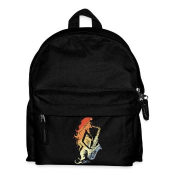 Saxophone Player Vintage - Kids' Backpack - black - Front