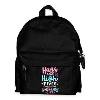Mittagessen Schule Cafeteria Crew - Kinder Rucksack - Schwarz - Vorne
