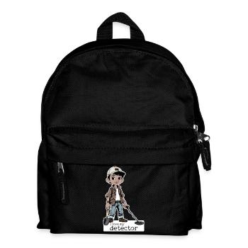 Ich liebe meinen Detektor - Kinder Rucksack - Schwarz - Vorne