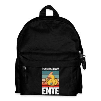 Psychically on the duck - Kids' Backpack - black - Front