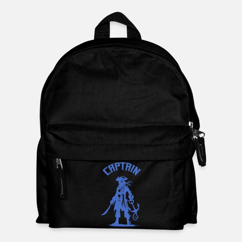 pirat captain - Kinder Rucksack - Schwarz