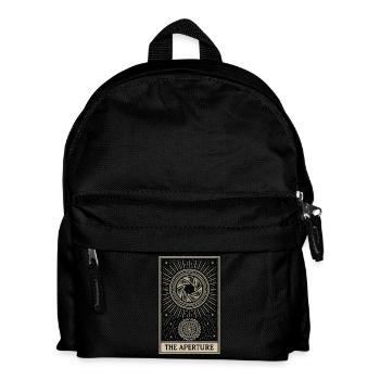 Photography Tarot Card – The Aperture - Kids' Backpack - black - Front