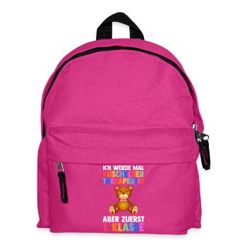 Garderie Sortants Première Primaire Inscription Écolier - Sac à dos Enfant - fuchsia - Devant