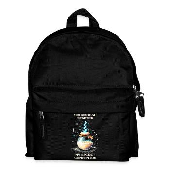 Sourdough: My soul mate | Baking bread - Kids' Backpack - black - Front