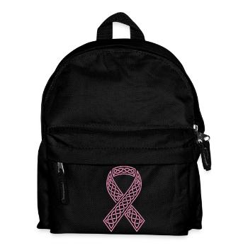 Rosa keltisches Band mit Schleife - Kinder Rucksack - Schwarz - Vorne