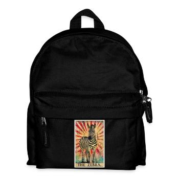 Zebras Zebra - Kinder Rucksack - Schwarz - Vorne