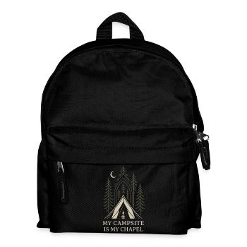 Solo Camping Introverted Camper Quiet - Kids' Backpack - black - Front