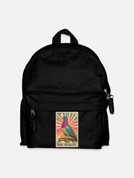 Tauben Taube - Kinder Rucksack - Schwarz