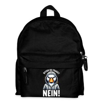 Avant que tu ne demandes, pas de cygne. Mauvaise humeur. - Sac à dos Enfant - noir - Devant