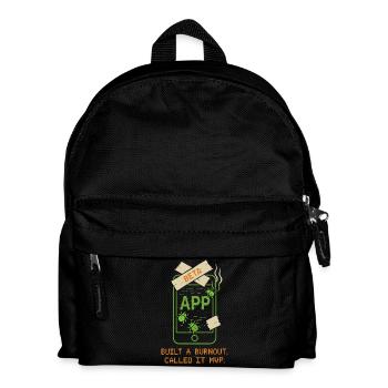 Startup-gründer Survivor Burnout Recover - Kinder Rucksack - Schwarz - Vorne