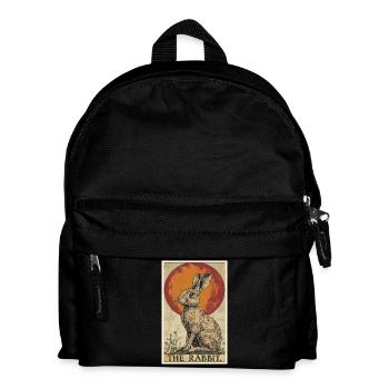 Hasen Hase - Kinder Rucksack - Schwarz - Vorne