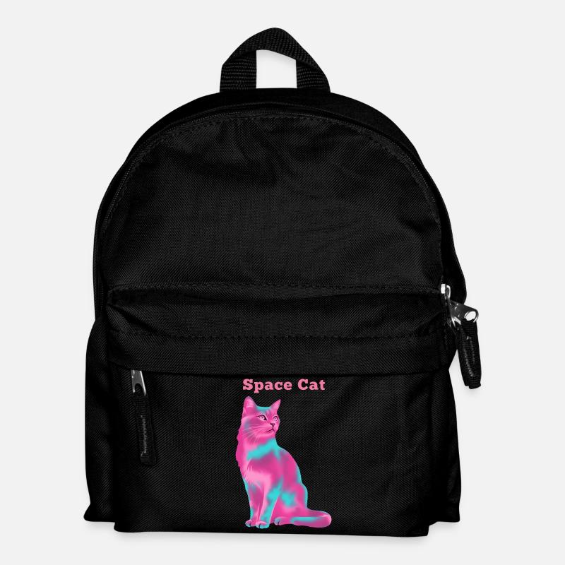Chat de l’espace - Sac à dos Enfant - noir