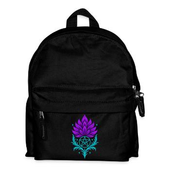 Chardon avec pentagramme - Symbole spirituel - Sac à dos Enfant - noir - Devant