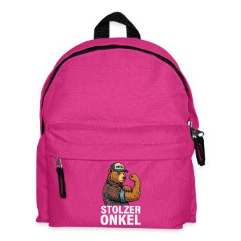 Stolzer Onkel Bär - Kinder Rucksack - Fuchsia - Vorne